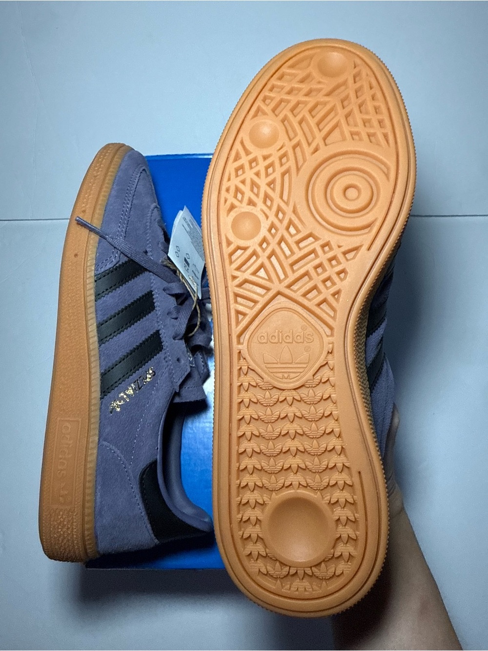 Adidas Handball Spezial - Size 7 Y (fits Wmn’s 8 - Violet JP8020 - NWT - Picture 4 of 7